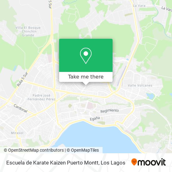 Escuela de Karate Kaizen Puerto Montt map
