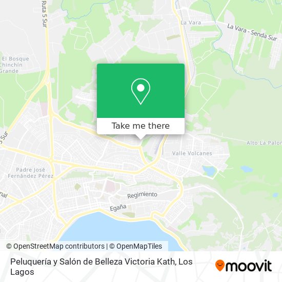 Mapa de Peluquería y Salón de Belleza Victoria Kath
