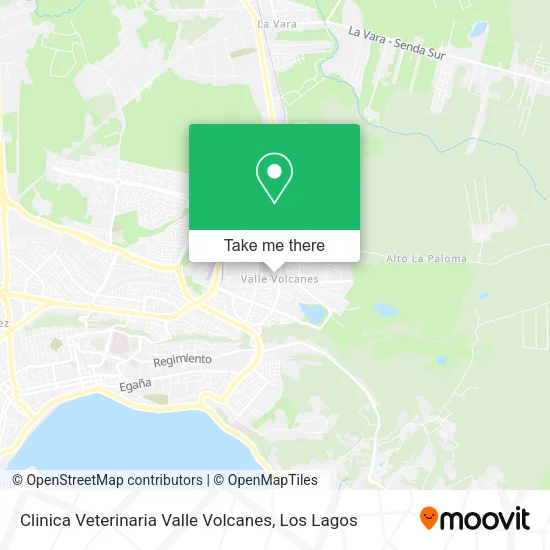 Clinica Veterinaria Valle Volcanes map