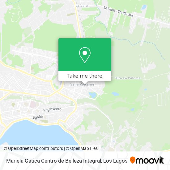 Mapa de Mariela Gatica Centro de Belleza Integral