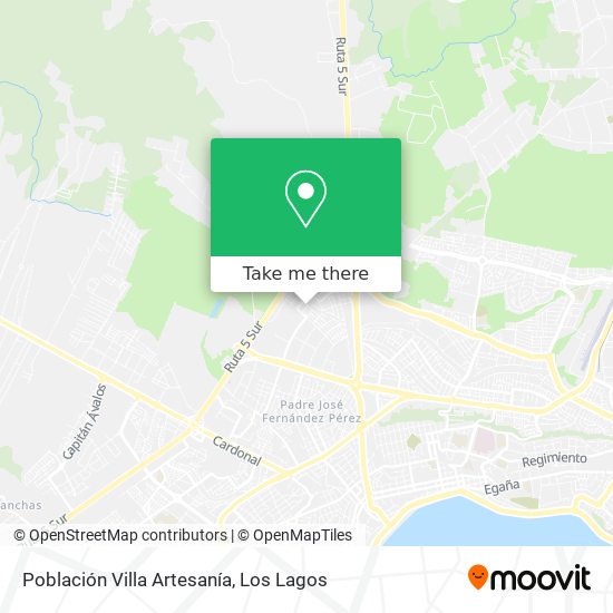 Población Villa Artesanía map