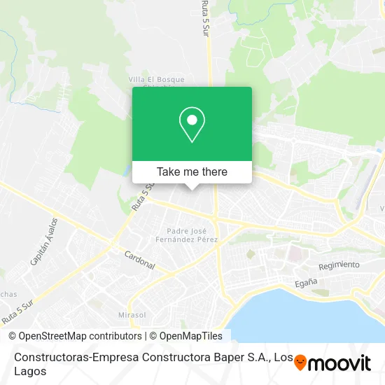 Constructoras-Empresa Constructora Baper S.A. map