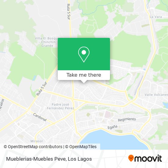 Mueblerias-Muebles Peve map