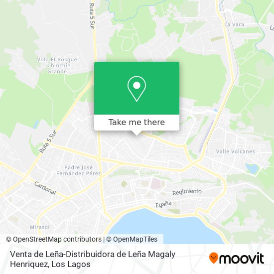 Venta de Leña-Distribuidora de Leña Magaly Henriquez map