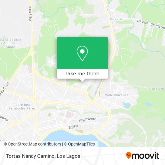 Mapa de Tortas Nancy Camino