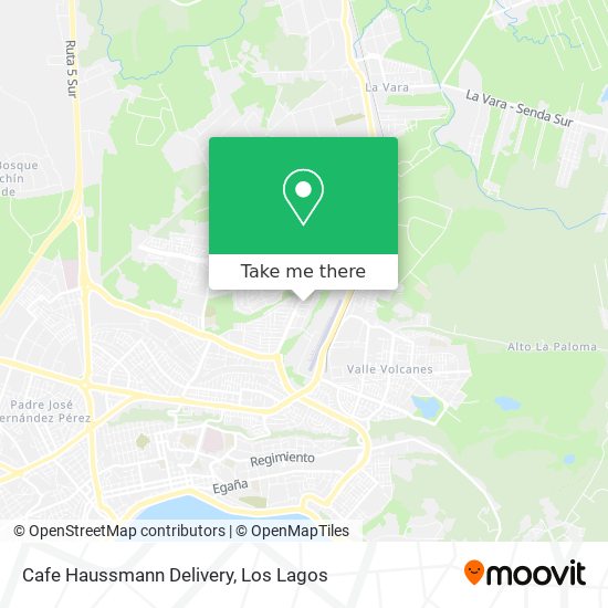 Cafe Haussmann Delivery map