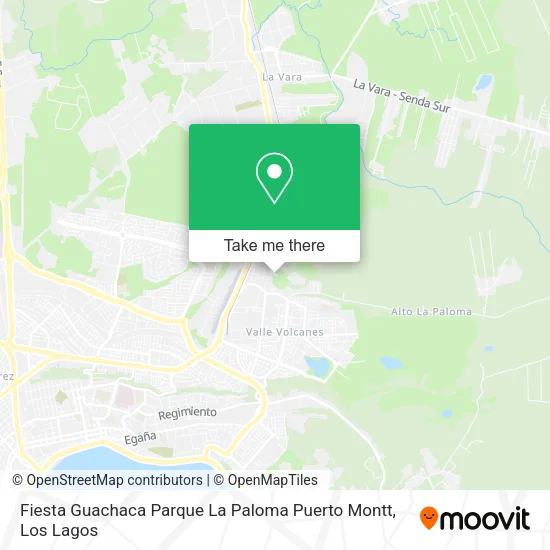 Fiesta Guachaca Parque La Paloma Puerto Montt map
