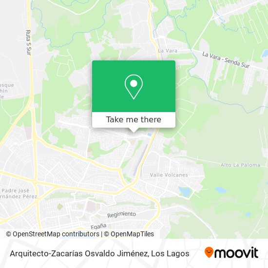 Arquitecto-Zacarías Osvaldo Jiménez map