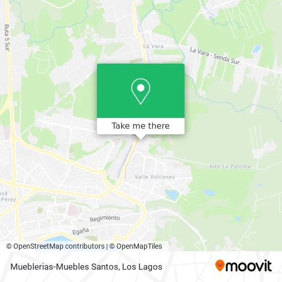 Mapa de Mueblerias-Muebles Santos