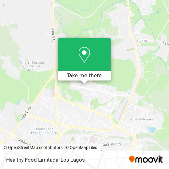 Mapa de Healthy Food Limitada