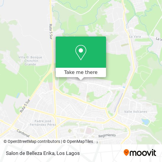 Mapa de Salon de Belleza Erika
