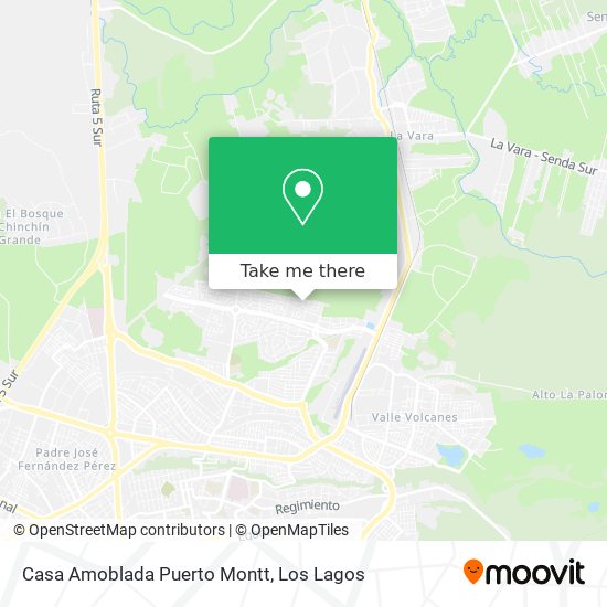 Casa Amoblada Puerto Montt map
