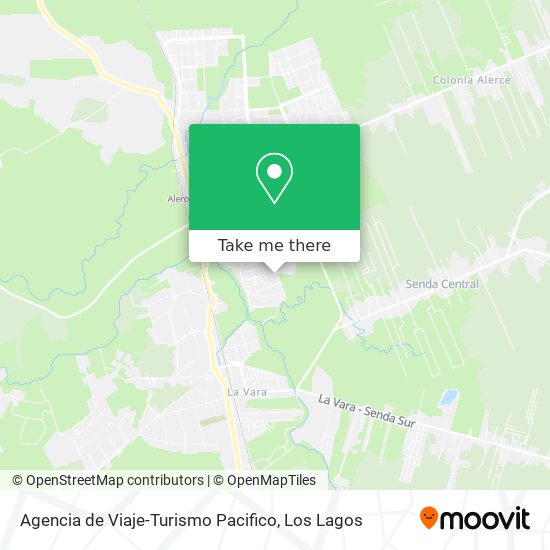 Mapa de Agencia de Viaje-Turismo Pacifico