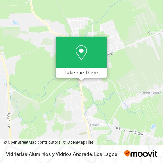 Vidrierias-Aluminios y Vidrios Andrade map