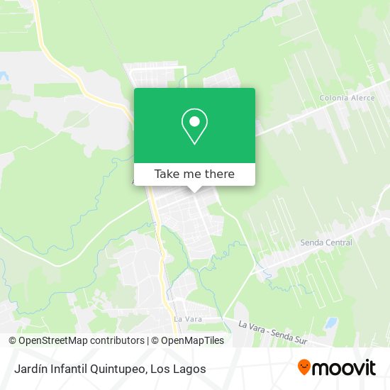 Jardín Infantil Quintupeo map