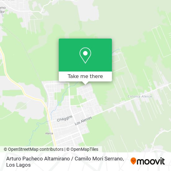 Mapa de Arturo Pacheco Altamirano / Camilo Mori Serrano