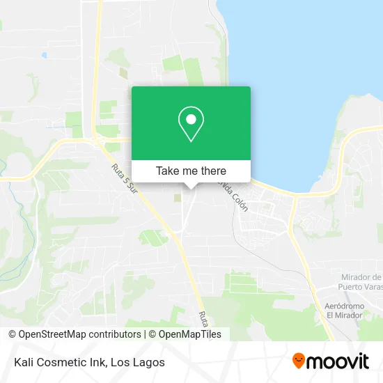 Kali Cosmetic Ink map