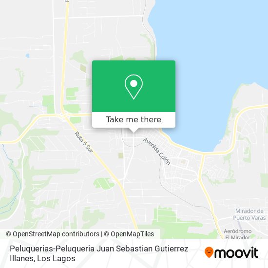 Mapa de Peluquerias-Peluqueria Juan Sebastian Gutierrez Illanes