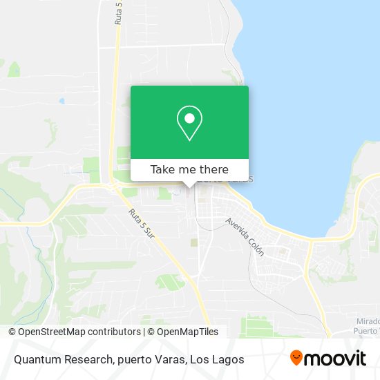 Mapa de Quantum Research, puerto Varas