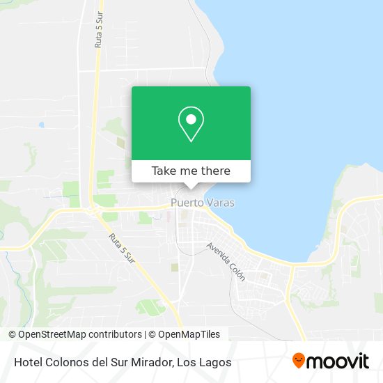 Hotel Colonos del Sur Mirador map