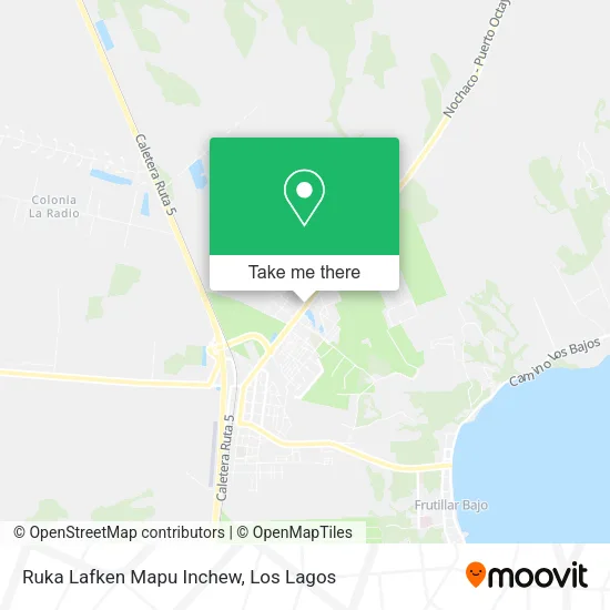 Ruka Lafken Mapu Inchew map