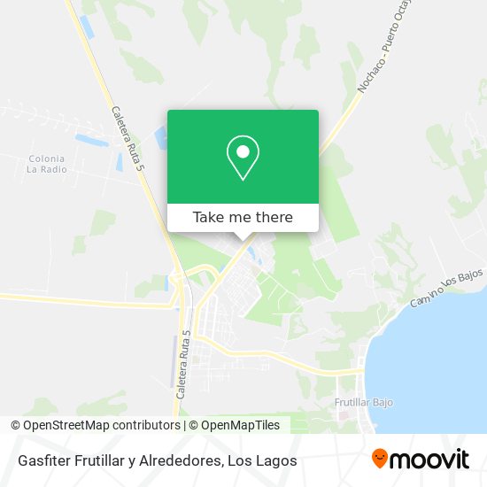 Mapa de Gasfiter Frutillar y Alrededores