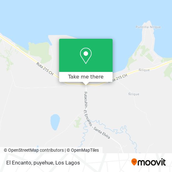 Mapa de El Encanto, puyehue