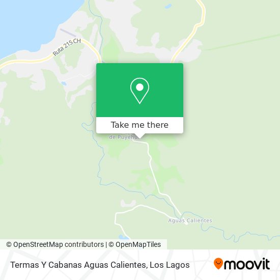 Mapa de Termas Y Cabanas Aguas Calientes