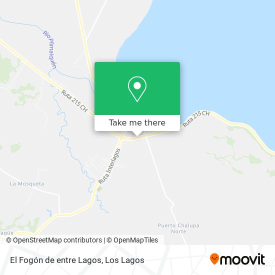 El Fogón de entre Lagos map
