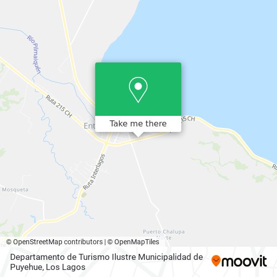 Mapa de Departamento de Turismo Ilustre Municipalidad de Puyehue