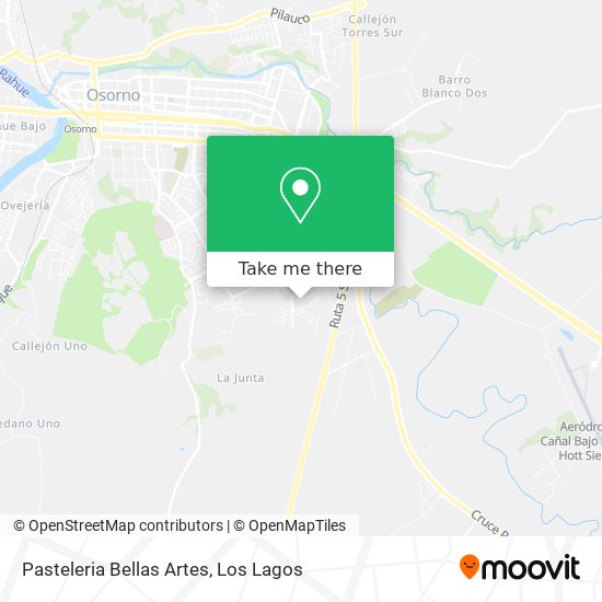 Pasteleria Bellas Artes map