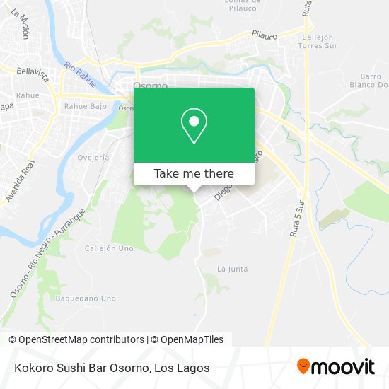 Kokoro Sushi Bar Osorno map