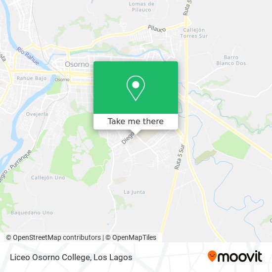 Liceo Osorno College map