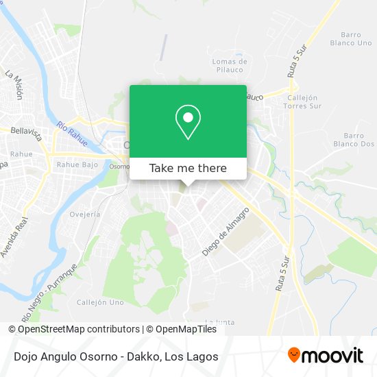 Dojo Angulo Osorno - Dakko map