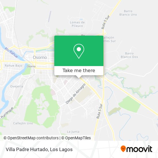 Villa Padre Hurtado map