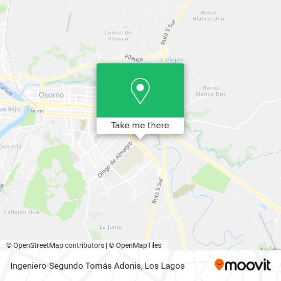 Ingeniero-Segundo Tomás Adonis map