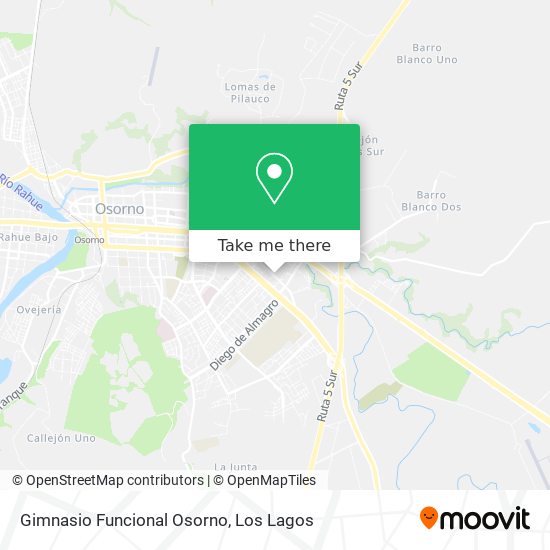 Gimnasio Funcional Osorno map