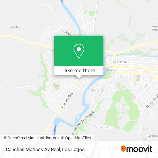 Mapa de Canchas Matices Av Real