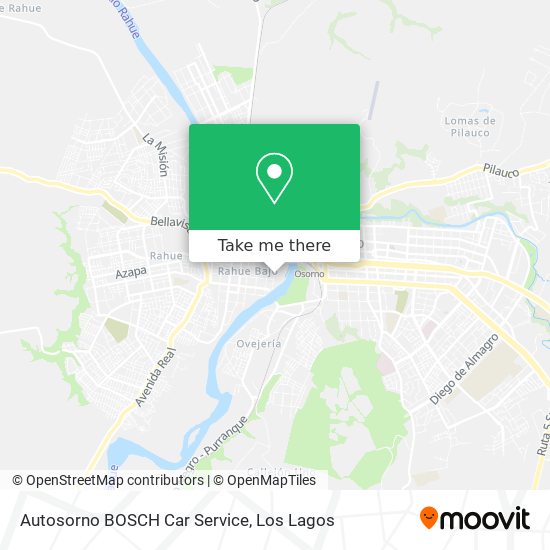 Mapa de Autosorno BOSCH Car Service