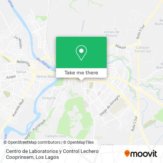 Centro de Laboratorios y Control Lechero Cooprinsem map