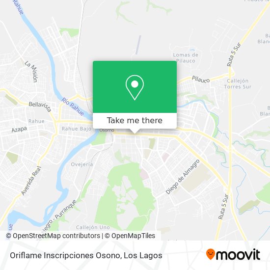 Mapa de Oriflame Inscripciones Osono