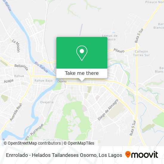 Mapa de Enrrolado - Helados Tailandeses Osorno