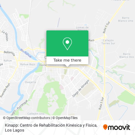 Kinapp: Centro de Rehabilitación Kinésica y Física map