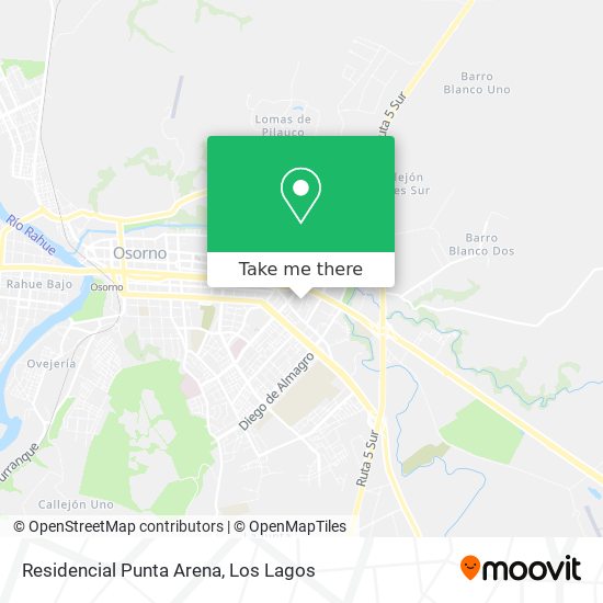 Residencial Punta Arena map