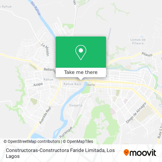 Constructoras-Constructora Faride Limitada map