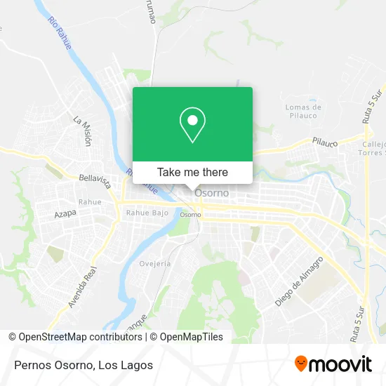 Pernos Osorno map