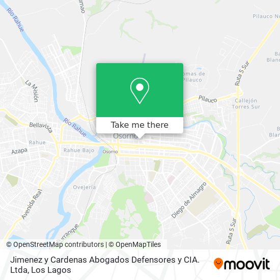 Jimenez y Cardenas Abogados Defensores y CIA. Ltda map
