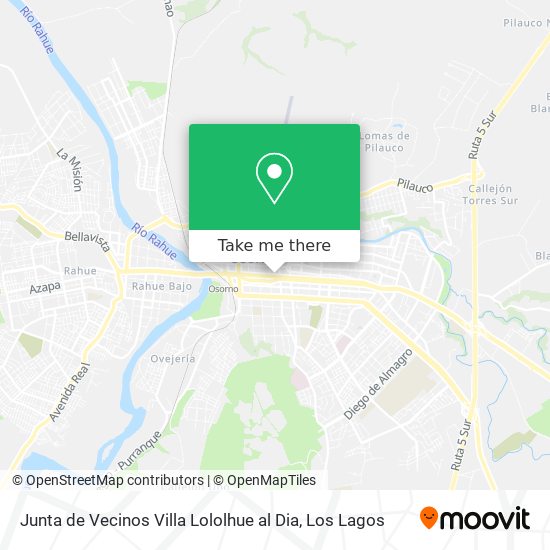Junta de Vecinos Villa Lololhue al Dia map
