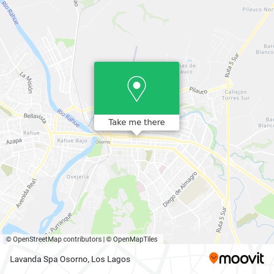 Mapa de Lavanda Spa Osorno