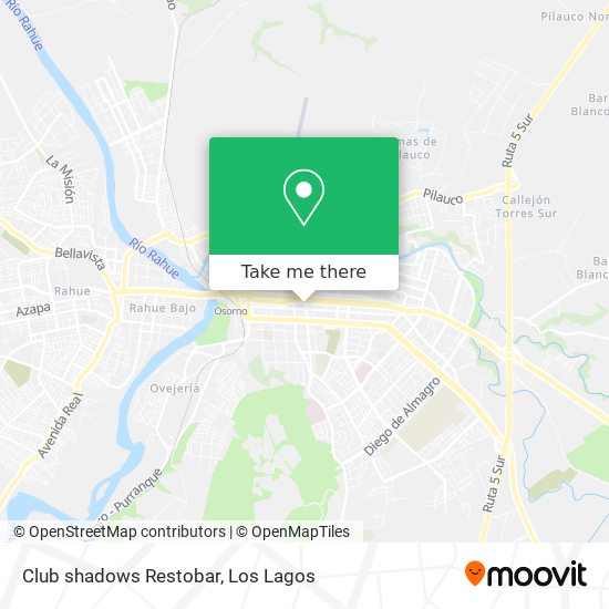 Mapa de Club shadows Restobar